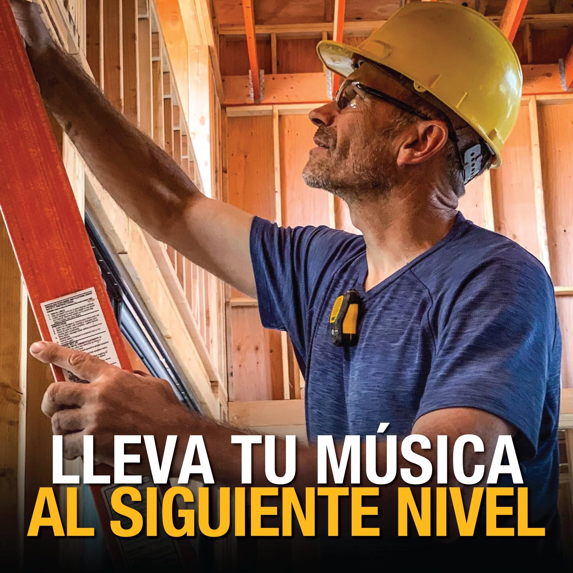 DEWALT Altavoz Bluetooth Portátil, Emparejamiento Estéreo Inalámbrico, Resistente al Agua, magnético, con Clip, micrófono Incorporado, 10 Horas Reproducción, música/Llamadas Manos Libres