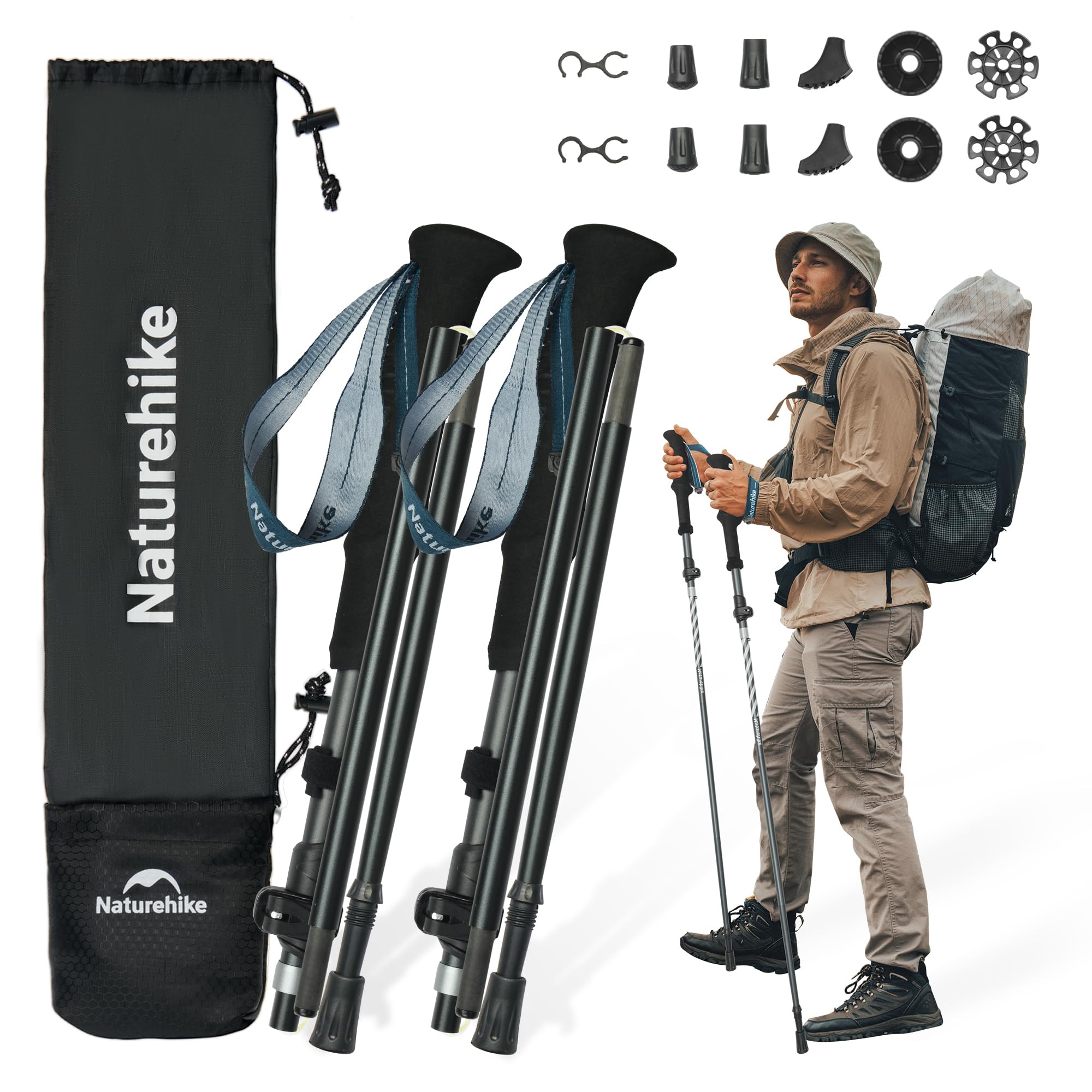 Naturehike – bâtons de randonnée ultralégers, bâto... – Grandado Naturehike – bâtons de randonnée ultralégers, bâto... – Grandado