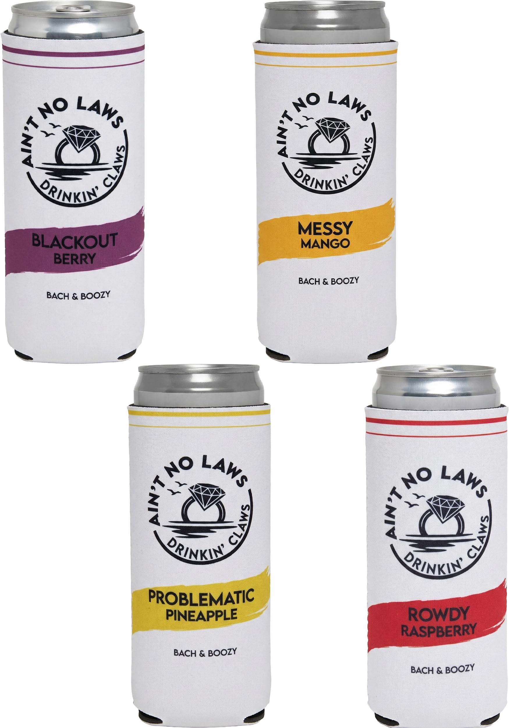 Slim Can Cooler - Ain't No Laws - 4 Pack