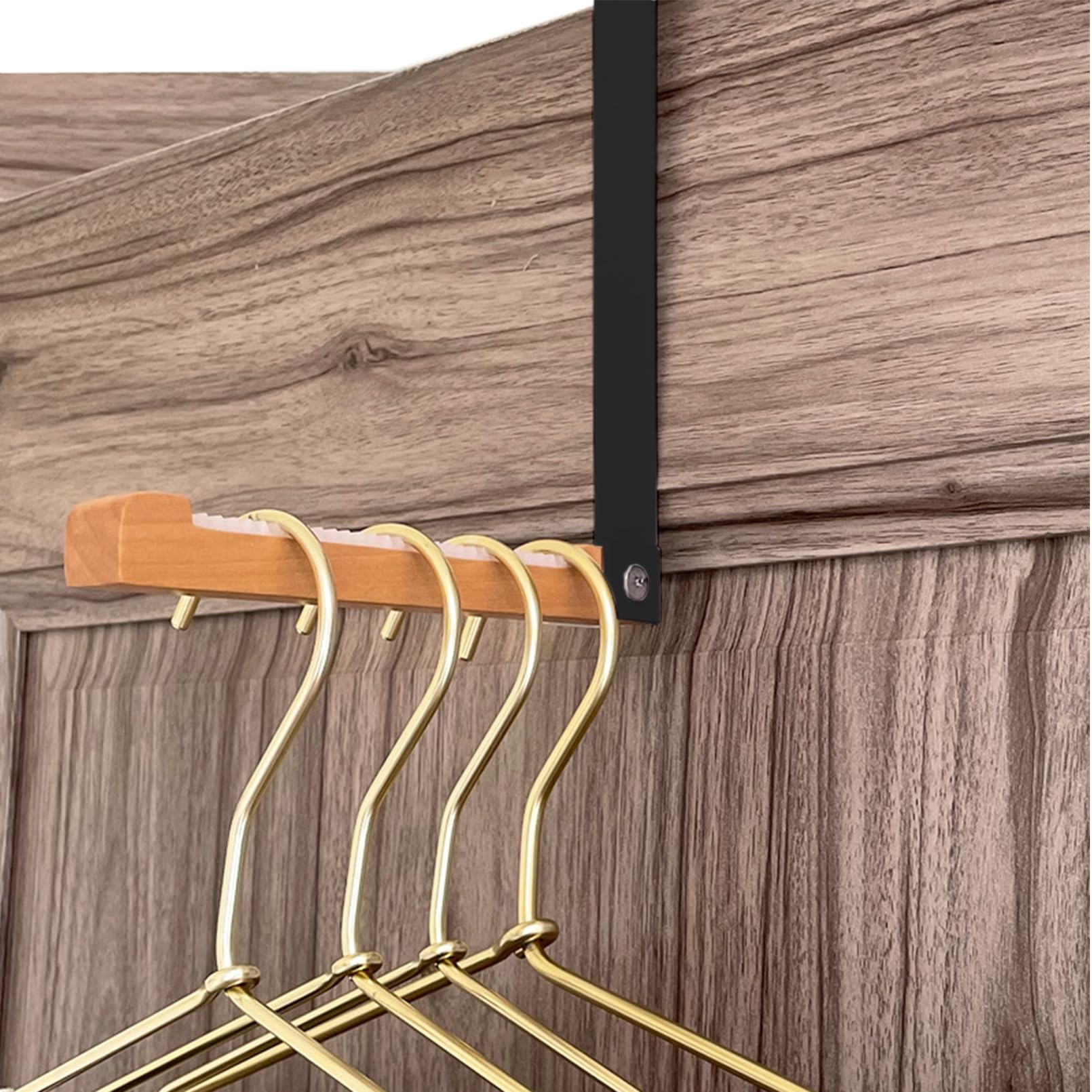 Haoxyo Door Hooks,Over Door Hanger,Coat Hooks For Door,Foldable Over Door Drying Laundry Rack Hooks,Bathroom Door Hook For Coat,Towel,Bag,Robe(1 Pack)