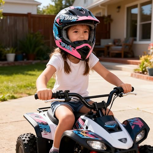 Miniatura 5 de Casco de motocross, para jóvenes y niños, ATV, bicicleta de tierra, motocicleta, BMX de 4 ruedas, bicicleta de montaña todoterreno, certificado por