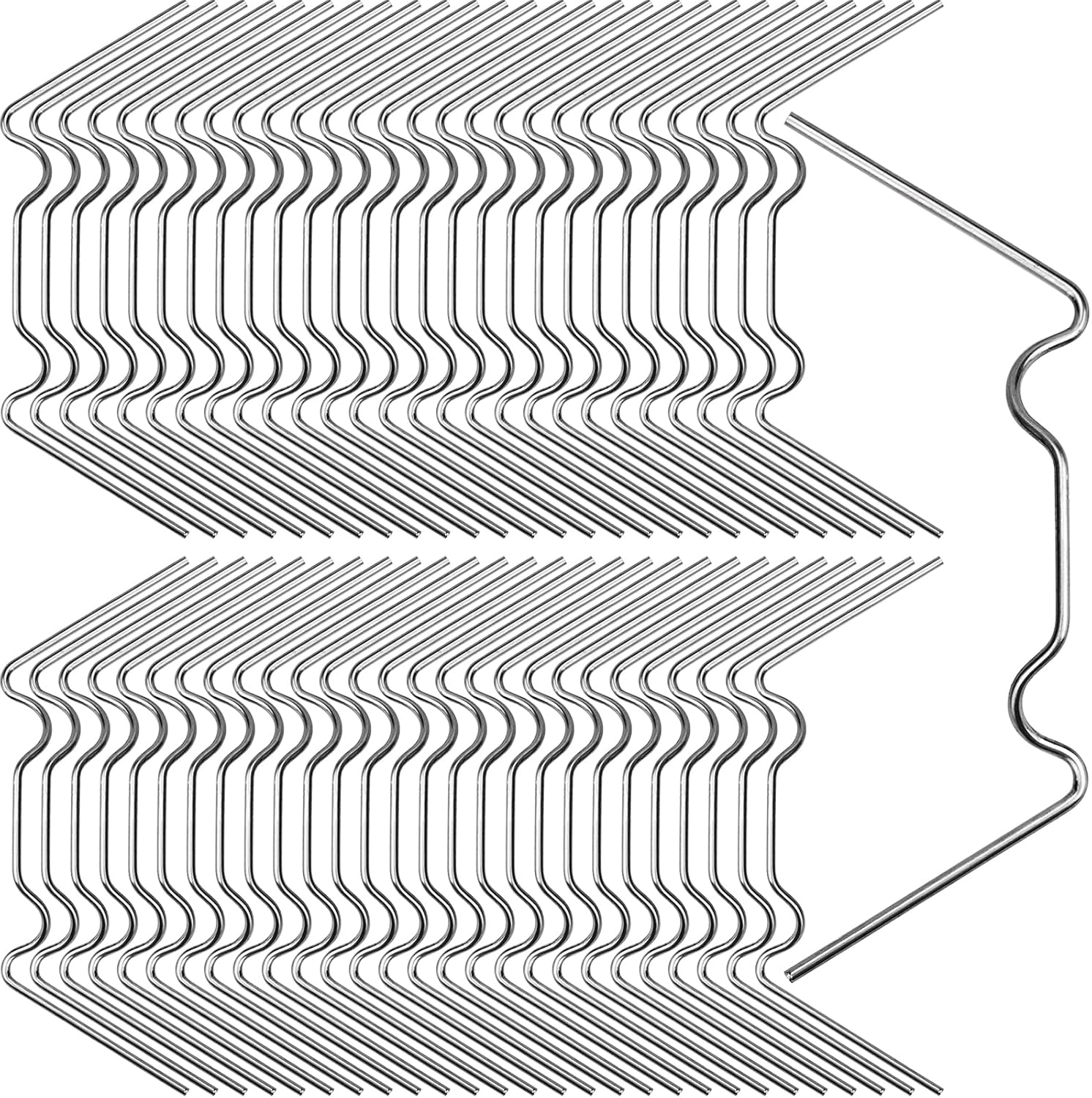 Pack of 100 Greenhouse Clips, Stainless Steel Greenhouse Clips, Glass