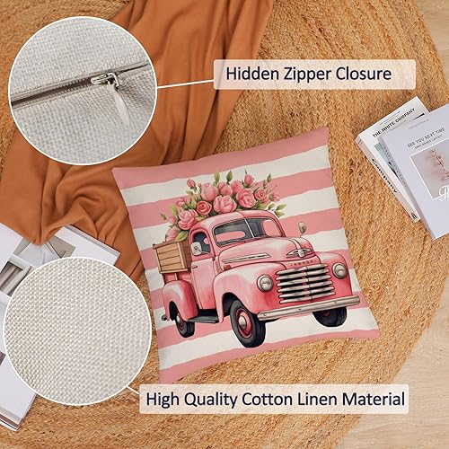 Miniatura 9 de Neatee Living Juego de 4 fundas de almohada para el día de San Valentín de 12 x 20 pulgadas fundas de almohada de corazón rojo con diseño de corazón