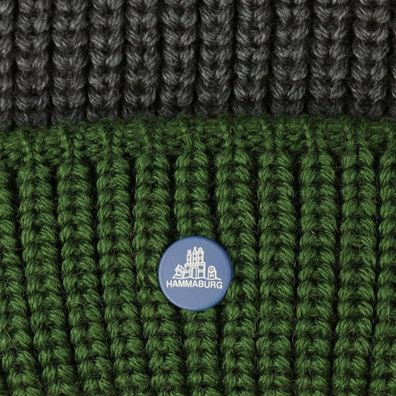 HAMMABURG Twotone Dockercap Knit Hat Made in Italy Unisex Autumn Winter