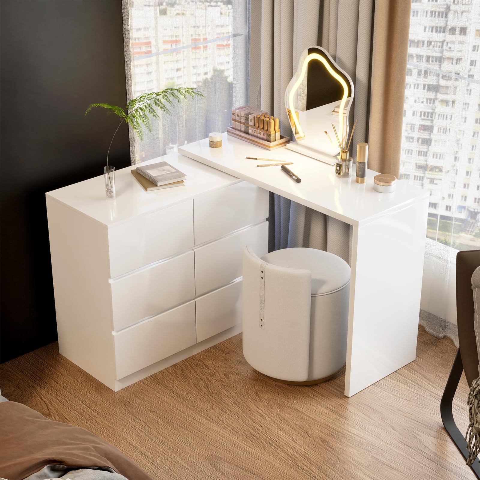 GMGS289○ドレッサー キャニオン 鏡台 メイク台 化粧台 コンソール