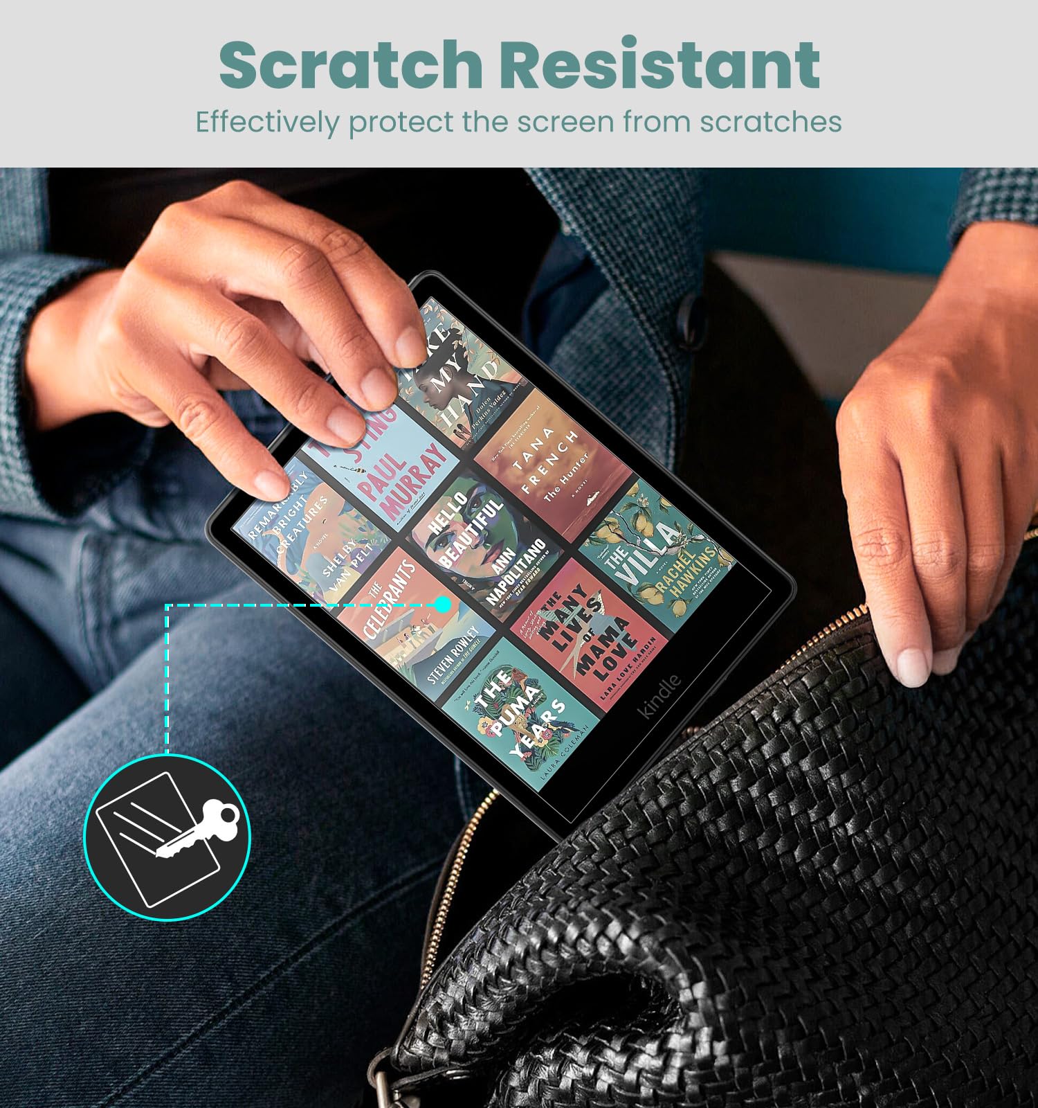 2 Pellicole Protettive Antiriflesso Per Kindle Paperwhite 7" 12a Gen 2024 - Schermo Opaco Pet - Foto 2