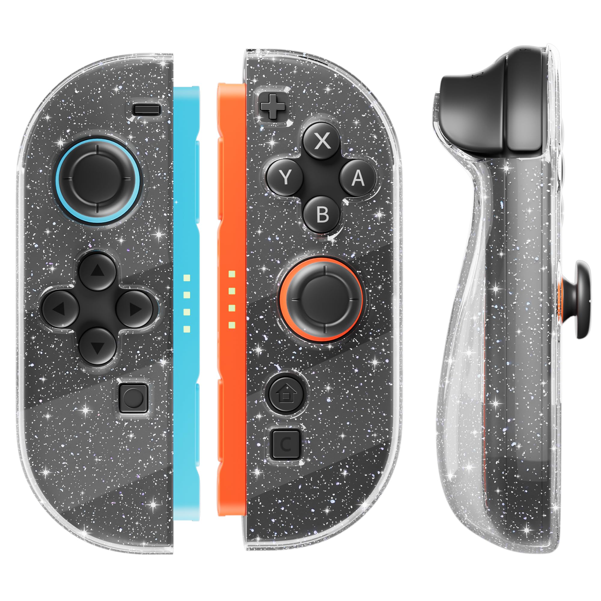 Amazon.co.jp: RHOTALL クリア キラキラ保護シェルケース Nintendo
