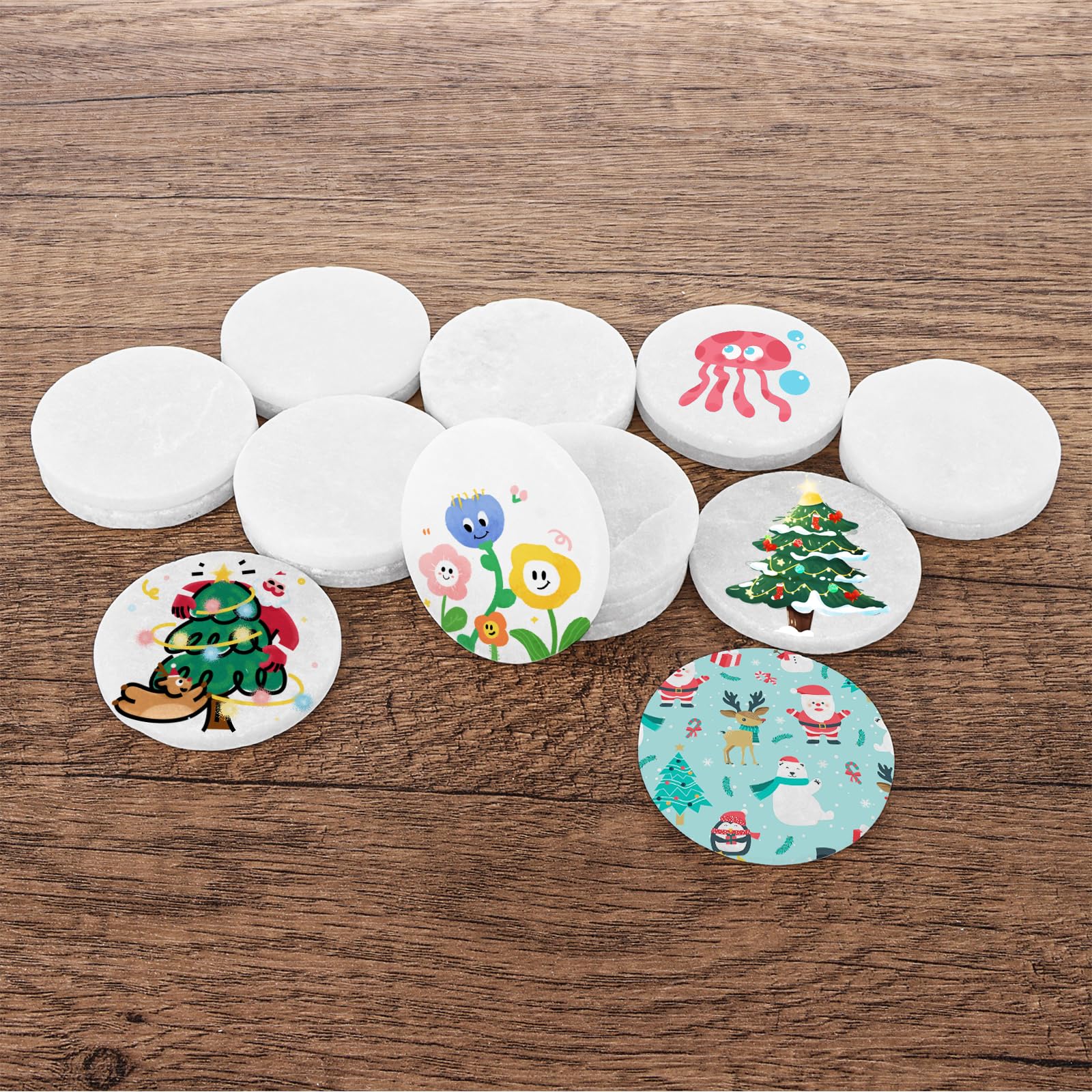 Ronde Stenen LOPYXBR 50 Stuks Platte Witte Stenen Om Te Beschilderen – Ideaal Voor Knutselen, Decoratie En Creatieve Projecten Doe-het-zelf Schilderstenen