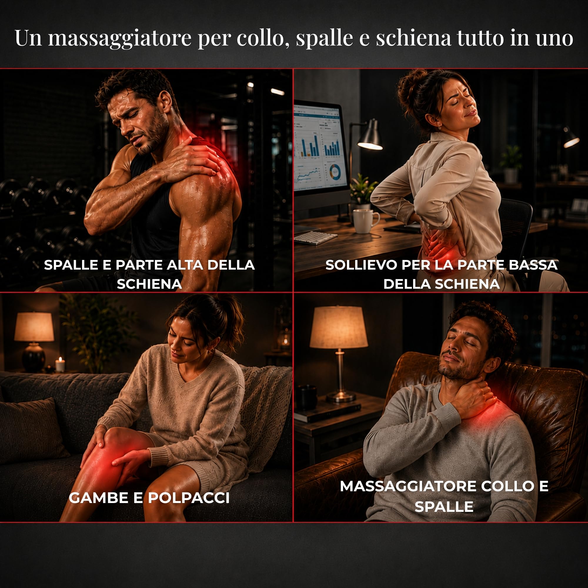 Essy Massaggiatore Cervicale Shiatsu con Calore, Spalle, Schiena | Regalo Massaggiante per Donne e Uomini per Rilassare la Muscolatura