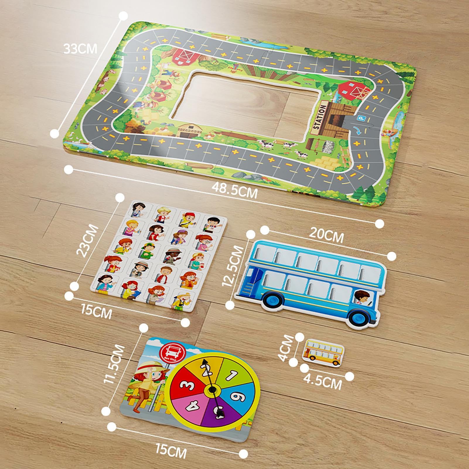 Jeu de Table Puzzle arrêt de Bus – Jeux mathématiques Parents-, Jeu éducatif en mathématiques, Addition et soustraction ludique, Stimulant Apprentissage précoce | Idéal pour, Filles
