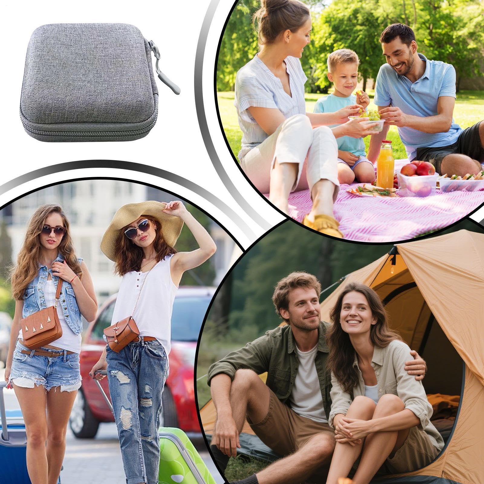 de Transporte para Consola Portátil Protección EVA portátil con Forro Suave | Estuche de Transporte para Consola para Oficina, Escuela, Viaje, Vacaciones, Salidas Casual y Desplazamie