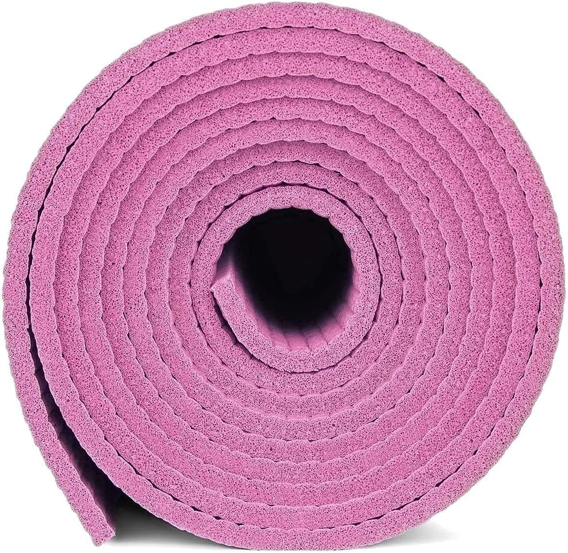 FOXHILL 4mm Premium Yoga Mat for Workout, Exercise, Yoga & Meditation – Non Slip & Durable (Pink, 4 MM)