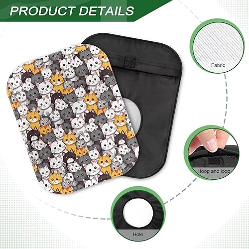 Miniatura 6 de Rnyleeg Ostomy Bag Covers for Women One Piece Cute Cat Washable Colostomy Bags for Ileostomy Stoma Care Ostomy Supplies for Daily Life