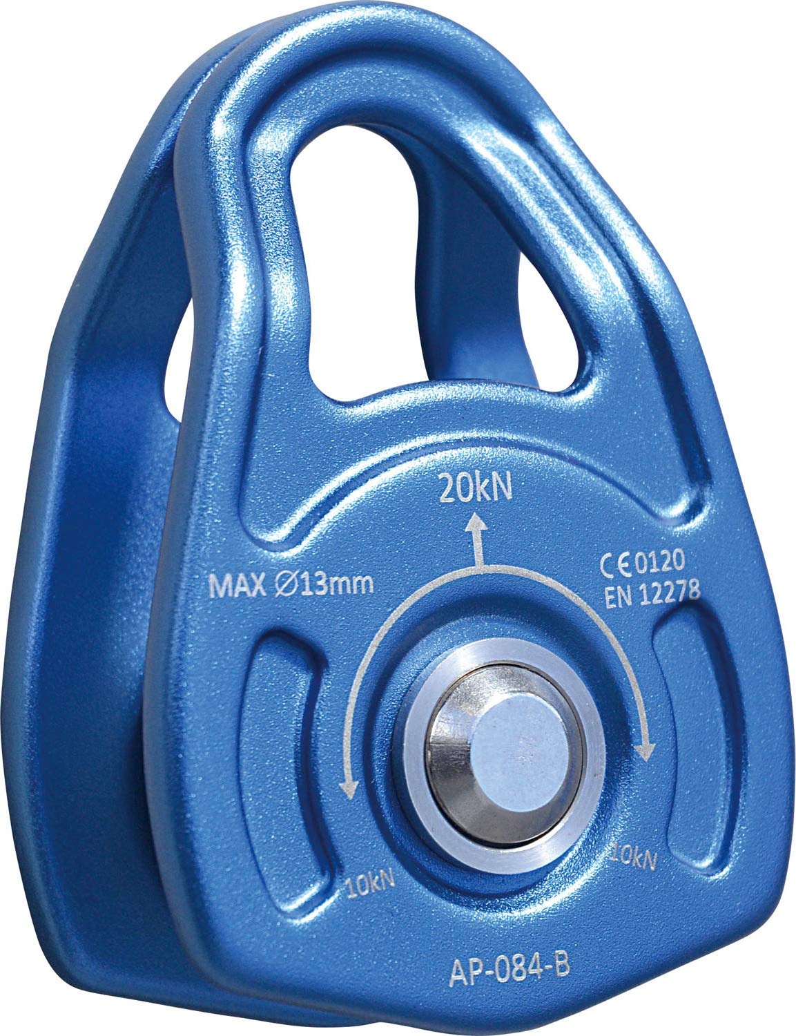 roc'teryx RTAP-084-B High Altitude Work, Mountain Climbing, Small Pulley, Bearing, Aluminum Pry, Cobalt Blue