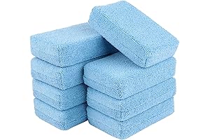 AIDEA Detail Sponge: 8-Pack Microfiber Applicator Pads for Effortless Automotive Care