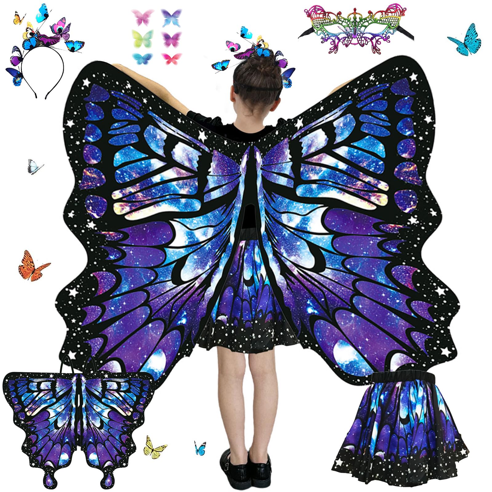 Grand Ciel Étoilé Blanc et Violet