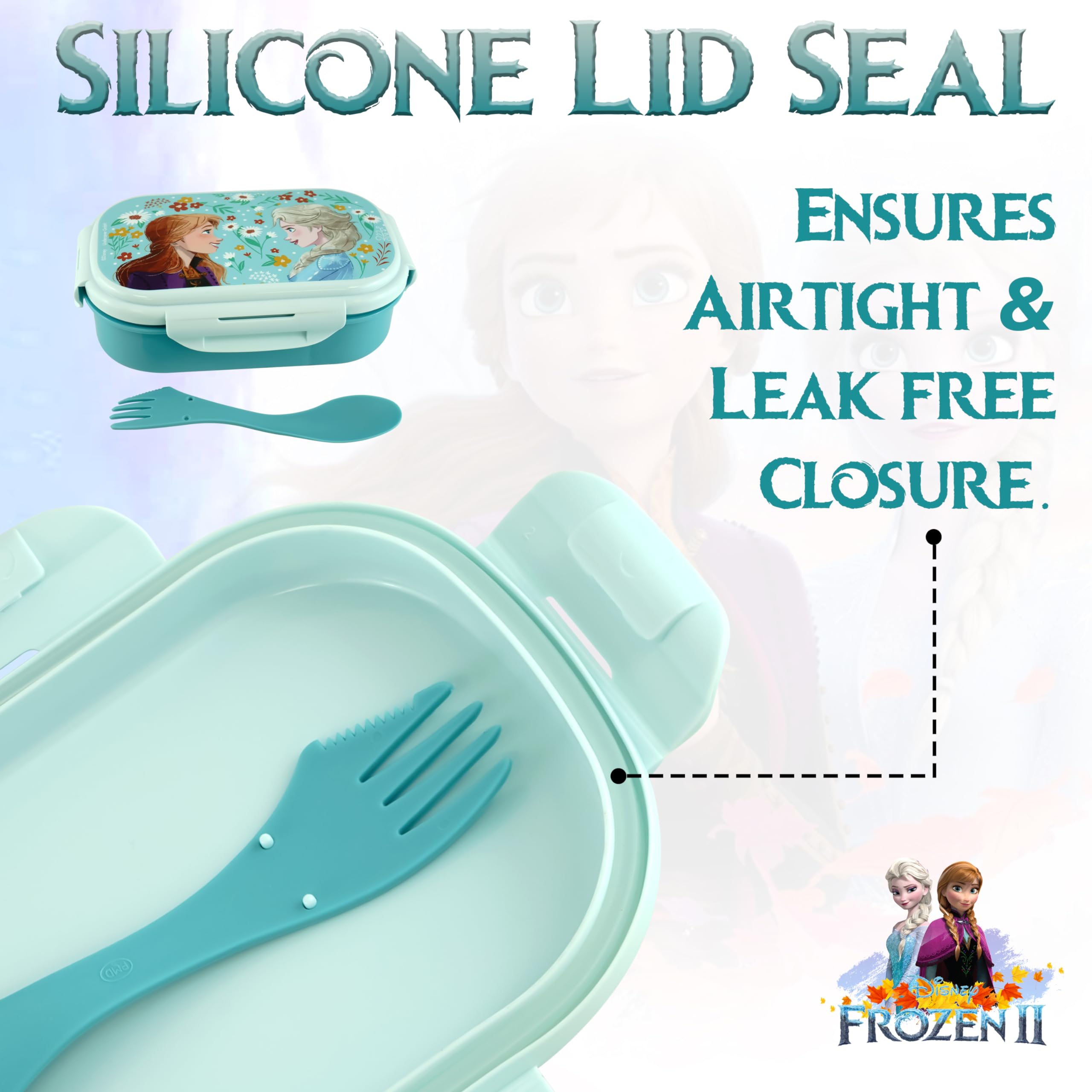SRV Hub Contenitore per il pranzo congelato per bambini con posate, 20 cm in plastica priva di BPA, lavabile in lavastoviglie, per il ritorno a scuola, per bambini e adulti, scuola