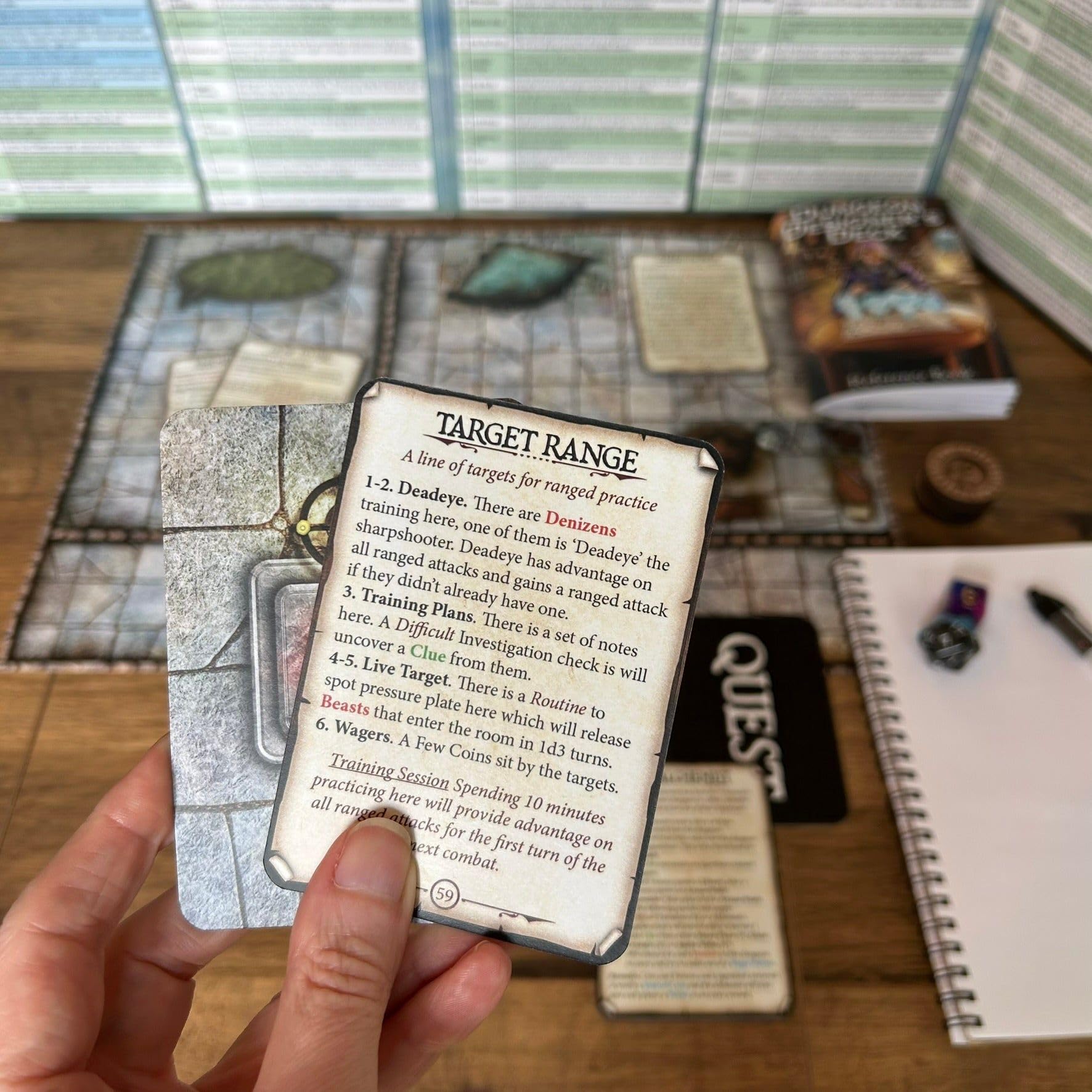 Loke Battlemats | Dungeon Designer's Deck | 100 Cards to Level Up Your Dungeon Game | RPG Accessoires