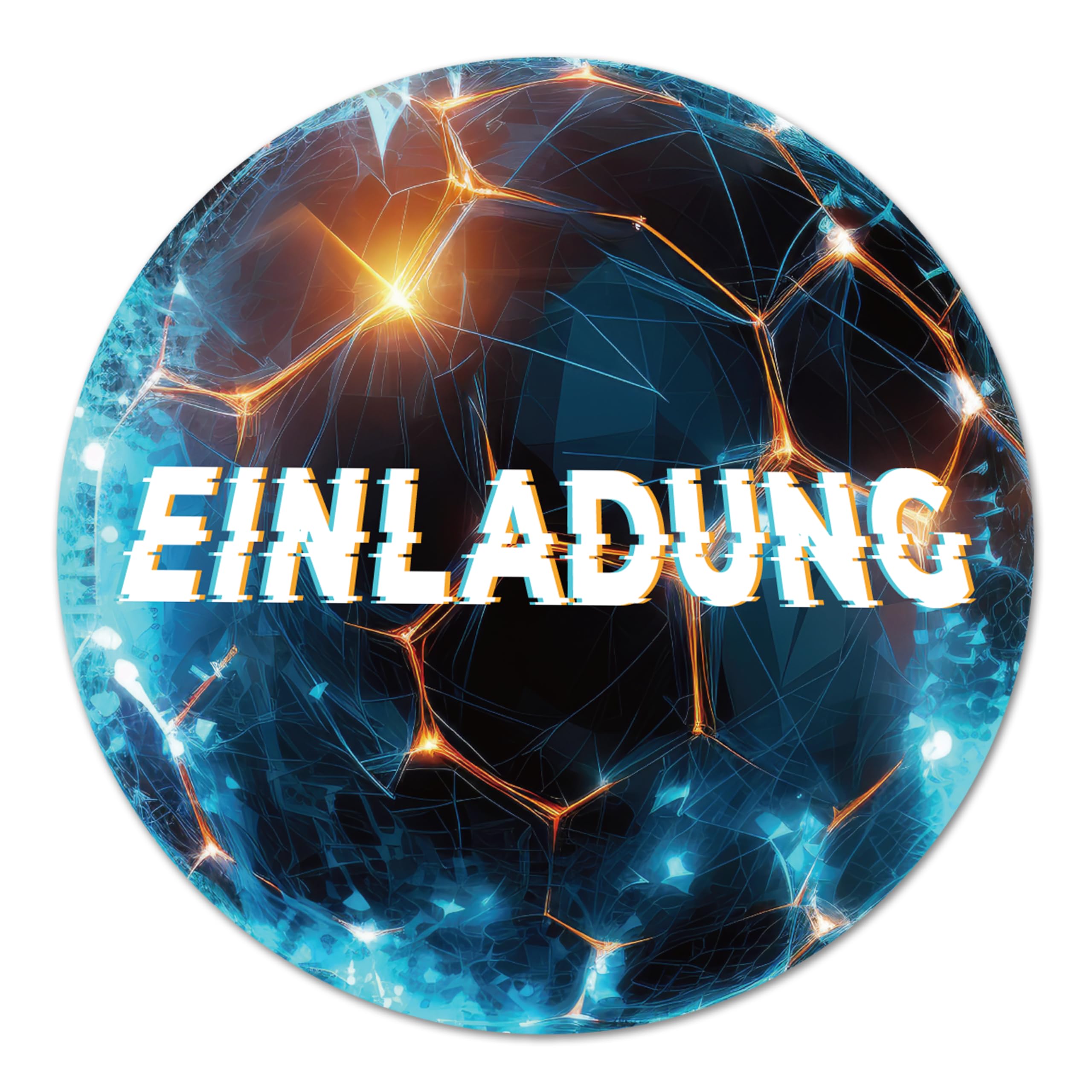 BIROYAL 12 x Fußball Einladungskarten Kindergeburtstag Junge, 135x135mm Soccer Party Karten Geburtstagseinladungen für alle Fußballbegeisterten, Partyeinladungen für Kinder, Spiel Kinderparty Turnier