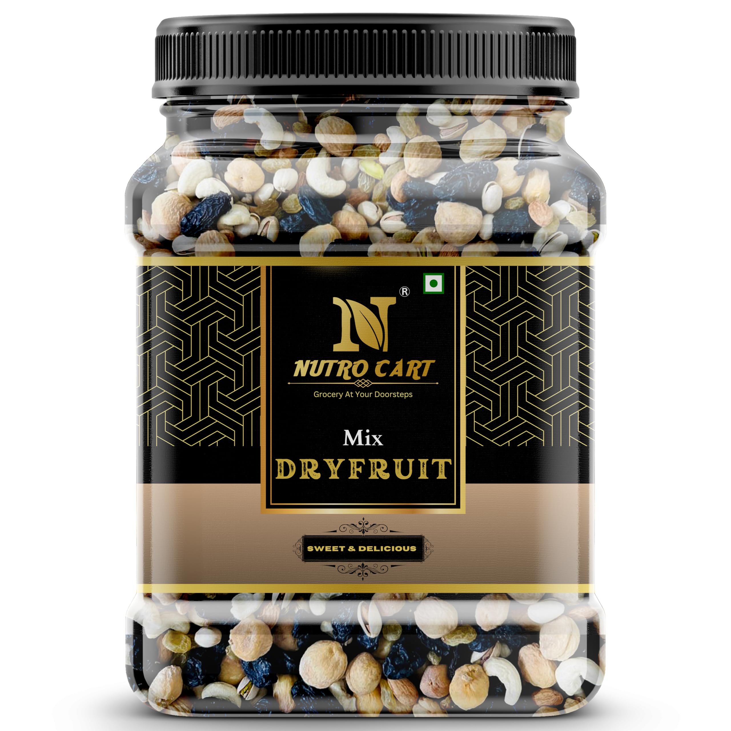 Nutro Cart Mix Dry Fruits and Nuts [Almonds, Walnut, Cashew, Kishmish, Apricot, Black Raisins,Dried Fruits] Healthy Gift Hamper for Every Occasion Fresh and Healthy Dry Fruits, Seeds and Nuts (500g) (B0CKXYNK66) Amazon Price History, Amazon Price Tracker