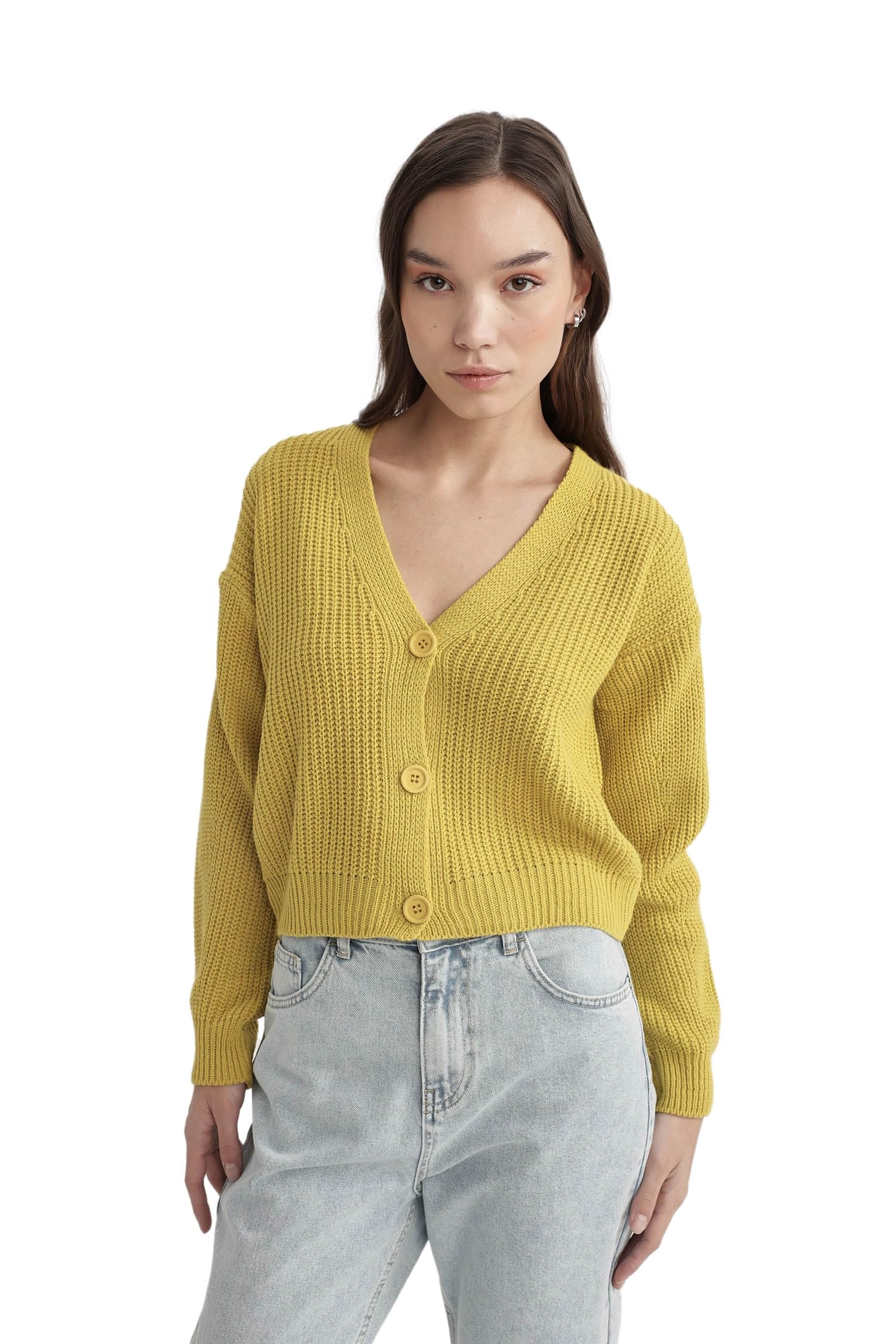DeFacto Damenstrickjacke - Vielfalt an Strickjacken - Pullovern & Cardigan - Strickjacke und Strickweste für Damen