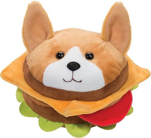 Douglas Corgi Dog Burger Macaroon - Peluche de peluche