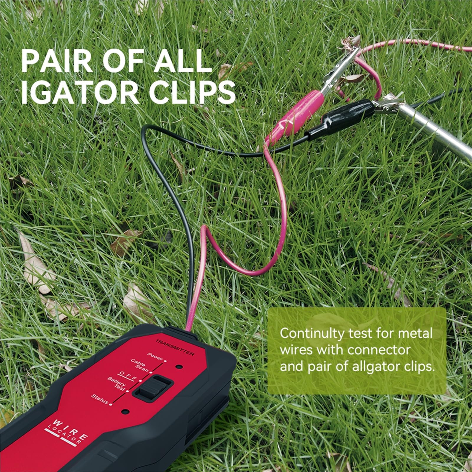 Localizador de cables subterráneos NF-817, rastreador visual fallas, comprobador antiinterferencias, localizador profesional,Preciso
