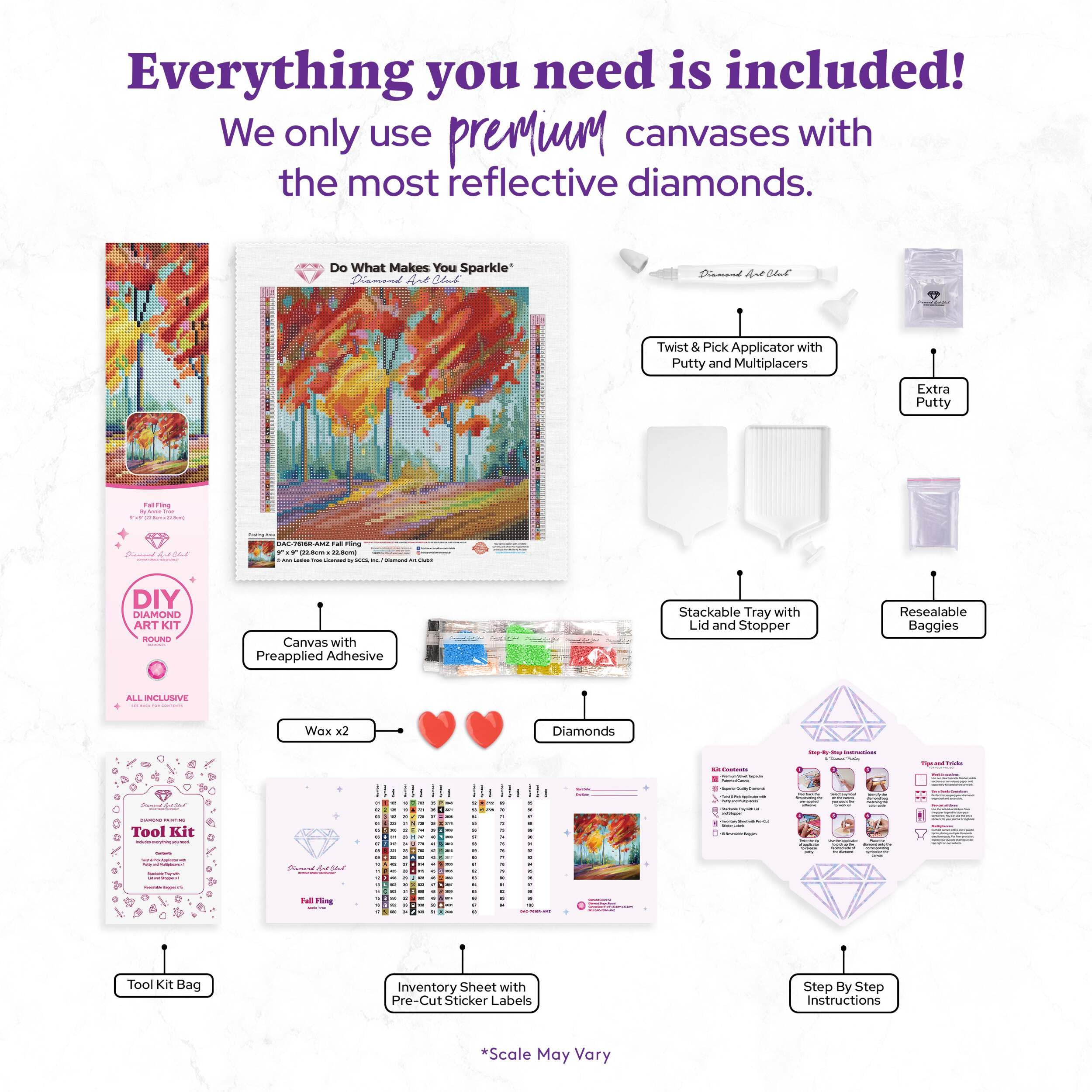 Amazon.com: DIAMOND ART CLUB Fall Fling Diamond Painting Kit