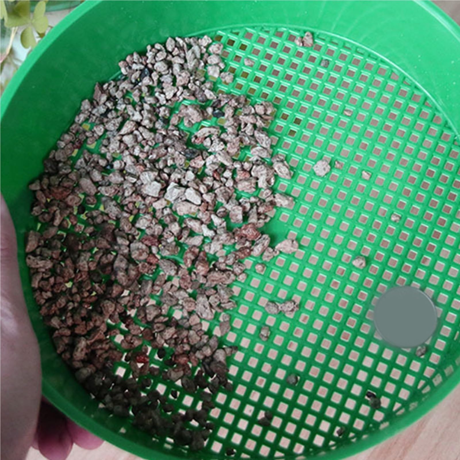 Plastikowe sito do gleby siatka filtracyjna do przesiewania kamienia sitko do ogrodu do ogrodu Bonsai roślina kwiatowa narzędzia do przedszkoli 5 paczek