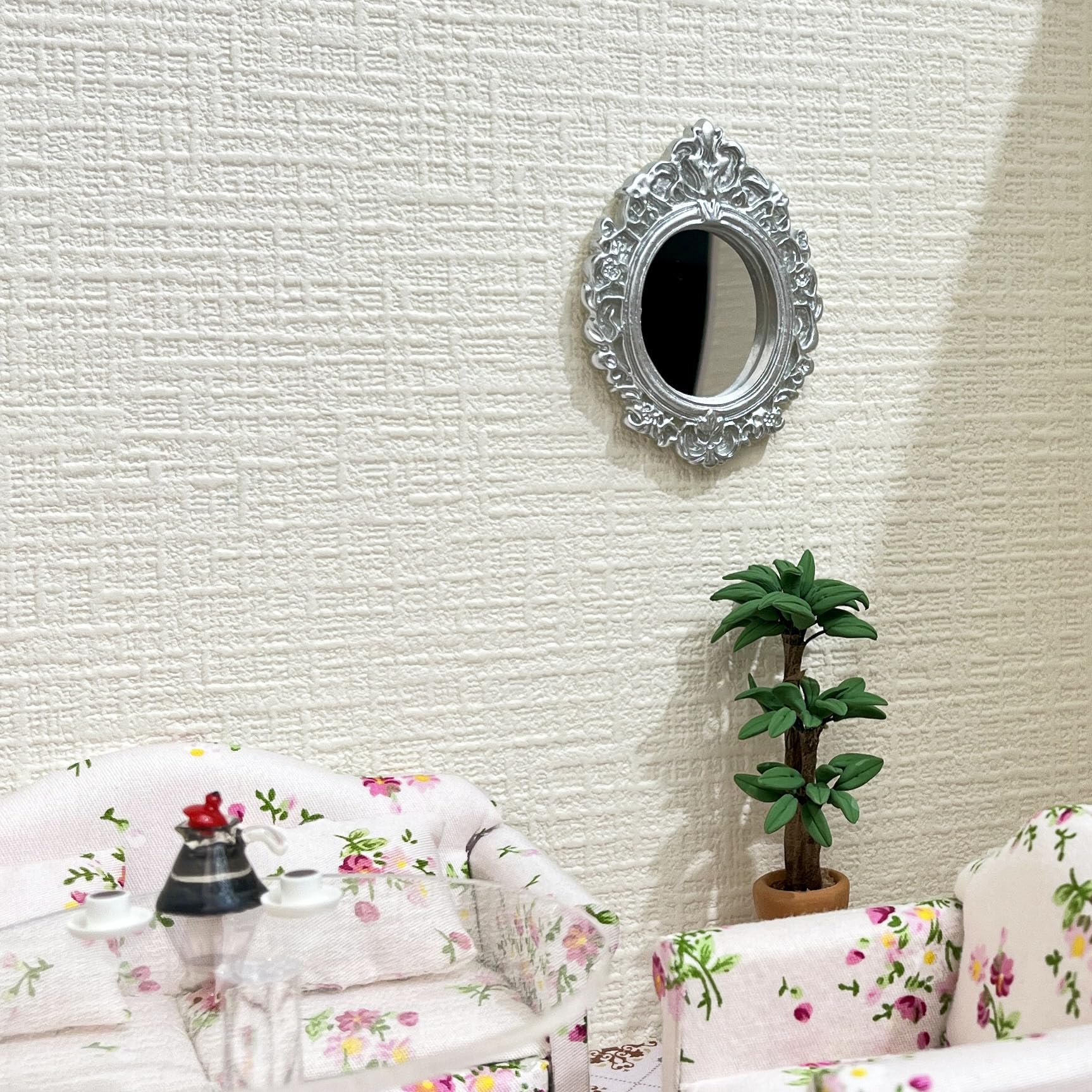 Accesorios para casa de muñecas en miniatura, mini libros y mini espejo para casa de muñecas a escala 1/12, accesorios y muebles, cosas en miniatura, 13 piezas 5