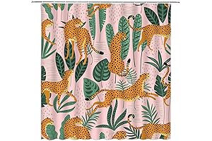 Pink Cheetah Shower Curtain: Vibrant Jungle Vibes for Your Bathroom Oasis