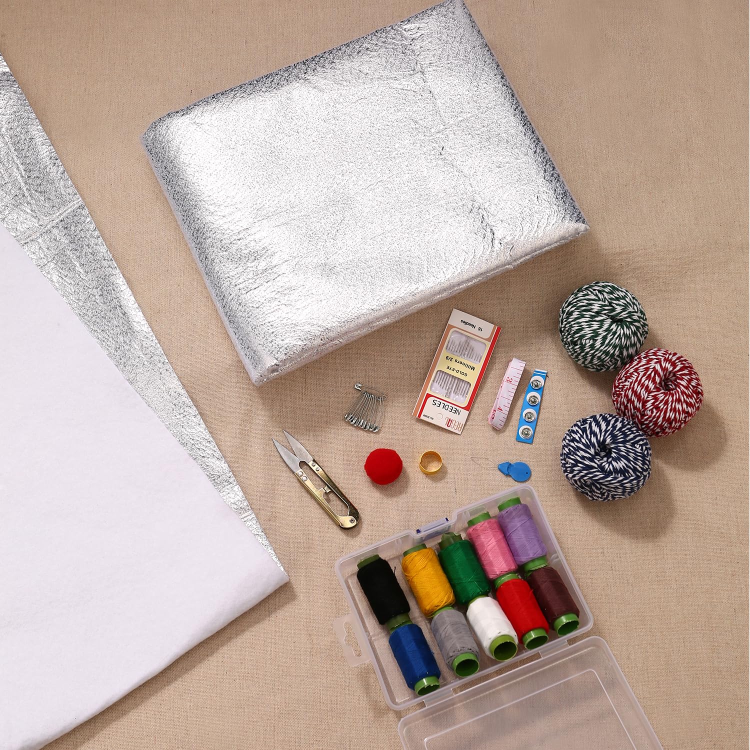 JIYUANCH 3 Pcs 45x18 Inch Heat Resistant Batting for Potholders Insulating Thermal Lining Batting for Pot Holders Heat Reflective Fabric