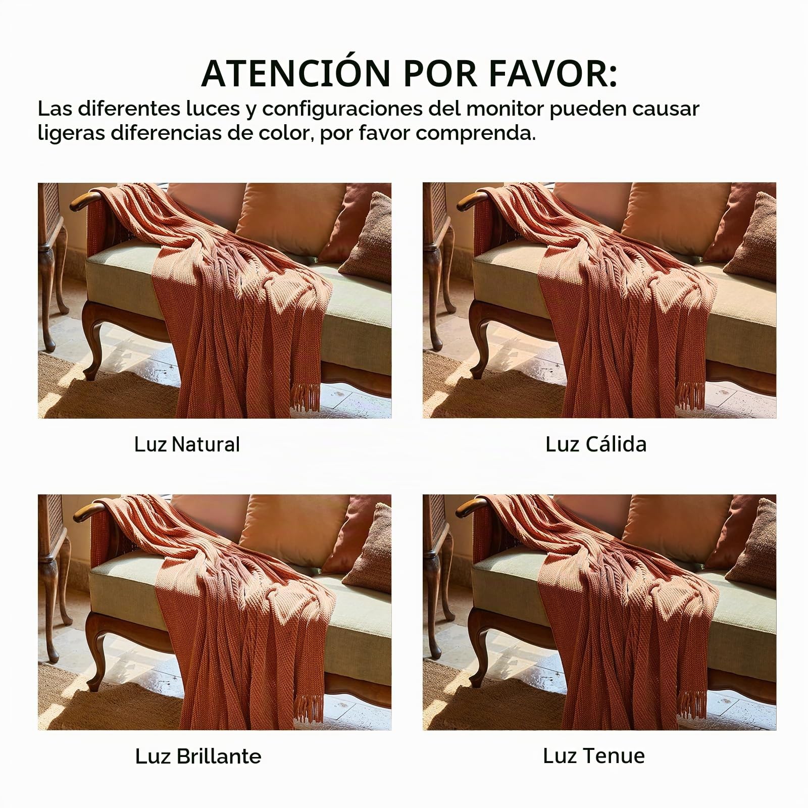 Manta Tejida de Punto para sofá de Lifin, 127 x 152 cm, Suave, acogedora, Ligera, con Textura, para Silla de Viaje, Apta para Todas Las Estaciones (Chenilla roja)