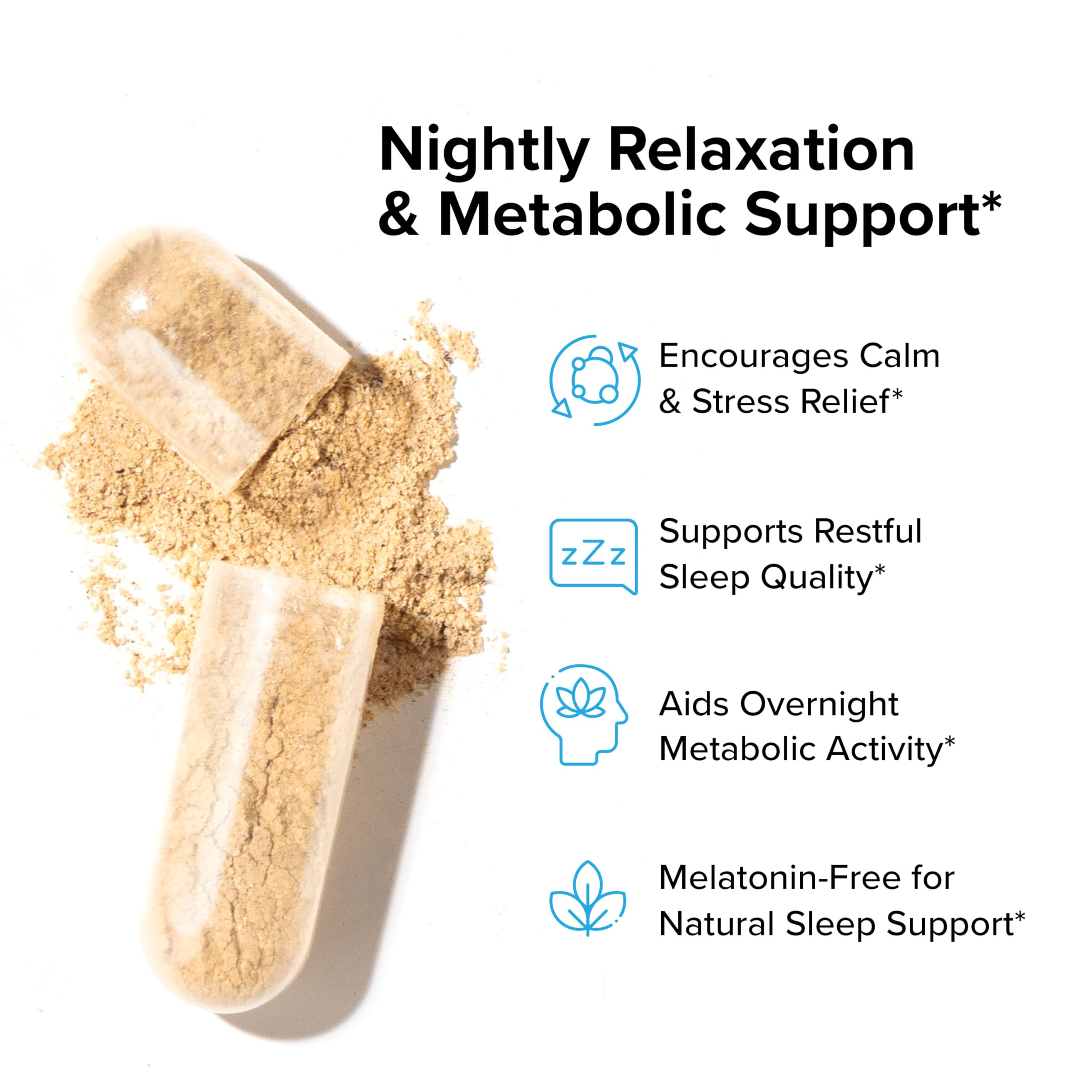 Night Shred Black Melatonin-Free Fat Burner & Sleep Support, 30 Servings — Amazon image 4