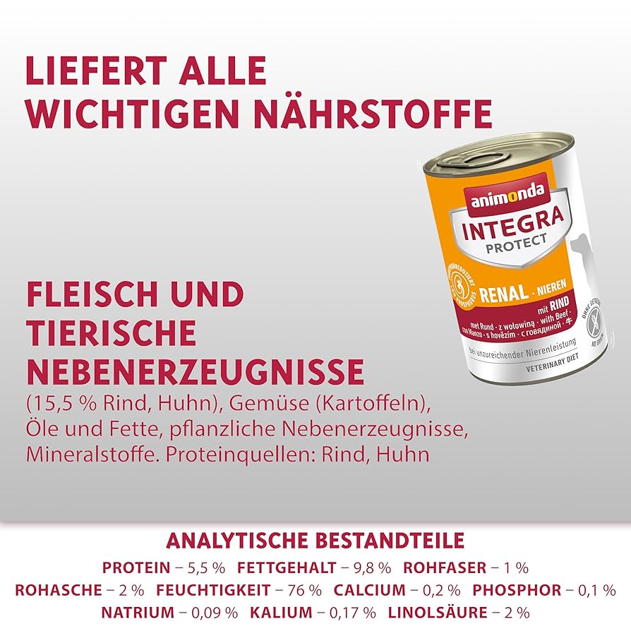 animonda INTEGRA PROTECT Renal mit Rind (6 x 400 g), Hunde