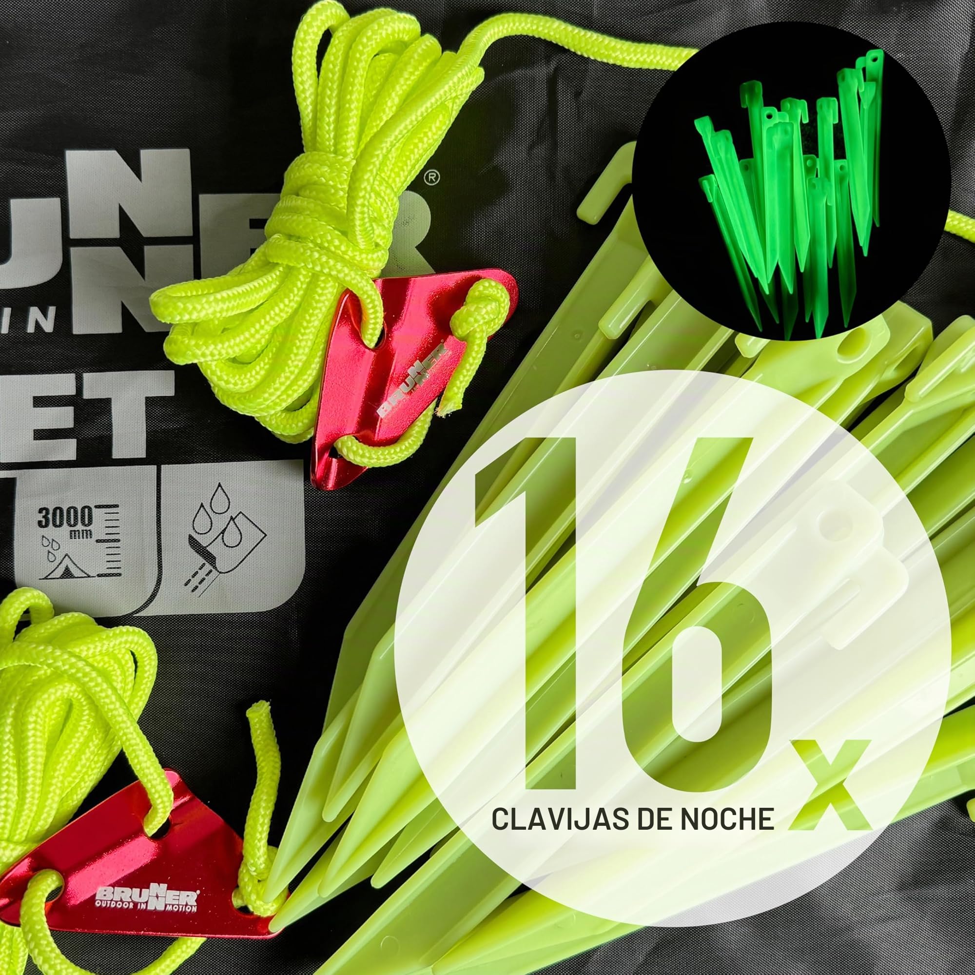 Brunner Comet - Tienda de campaña Trasera (200 x 200 x 205 cm)