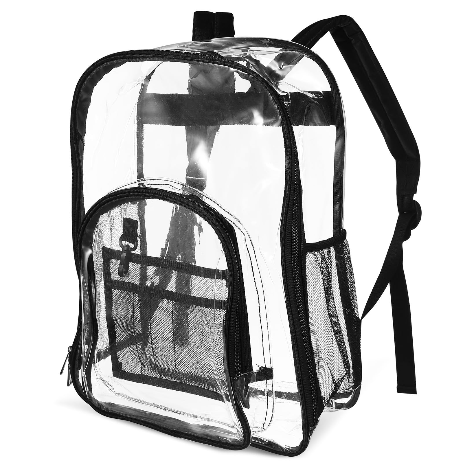 Zaino Trasparente Borsa Da Resistente Per Eventi Sportivi Scuola e Viaggi Spazioso e Organizzato Con Cinghie Ergonomiche