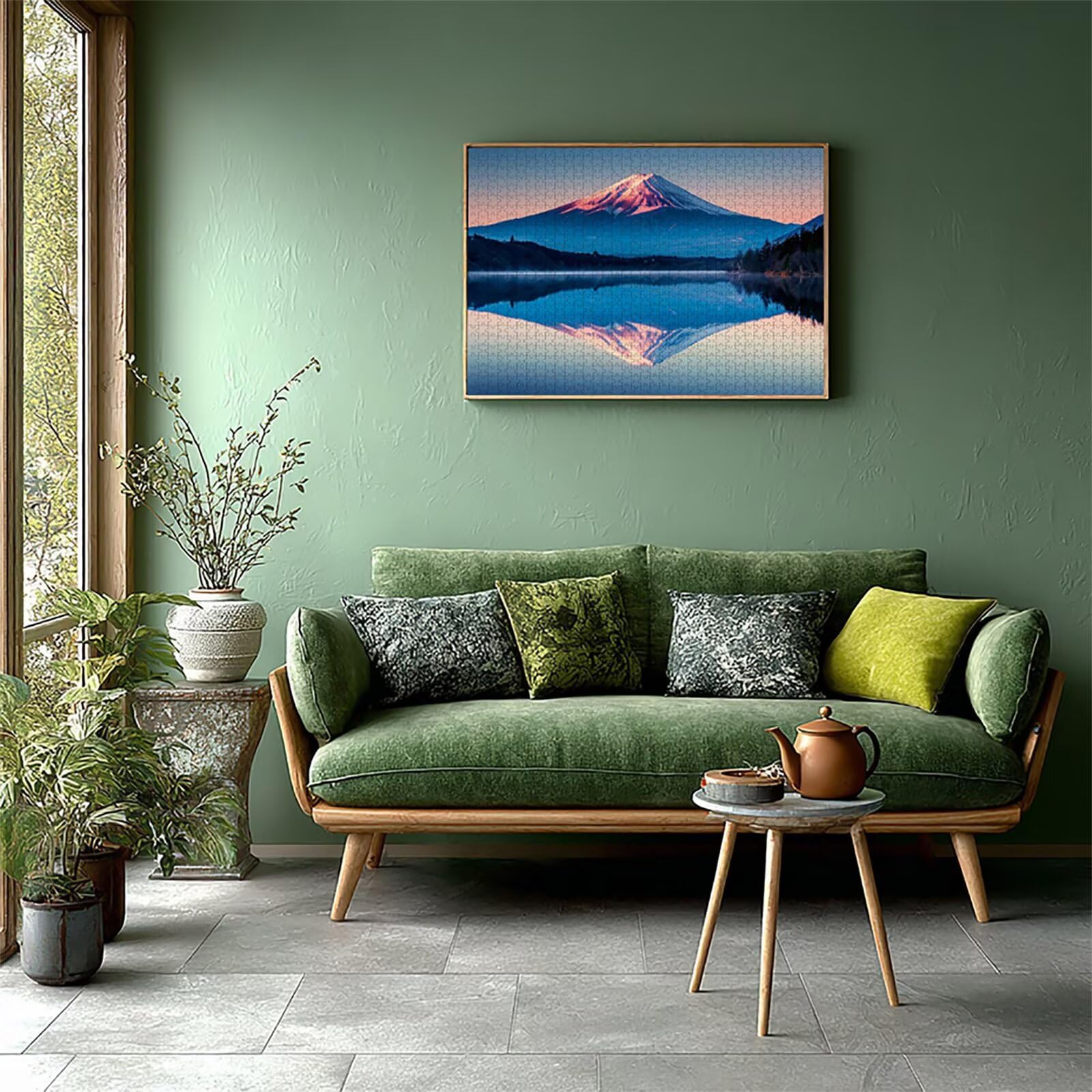 Montagna Innevata Puzzle 2000 Pezzi Adulti, Paesaggio Puzzle Legno con Scatola 99x70cm, Idea Regalo Uomo e Donna, Divertimento Per Adulti, per Gioco Familiar, Giochi di Sfida, Scatola Regalo, D-8472