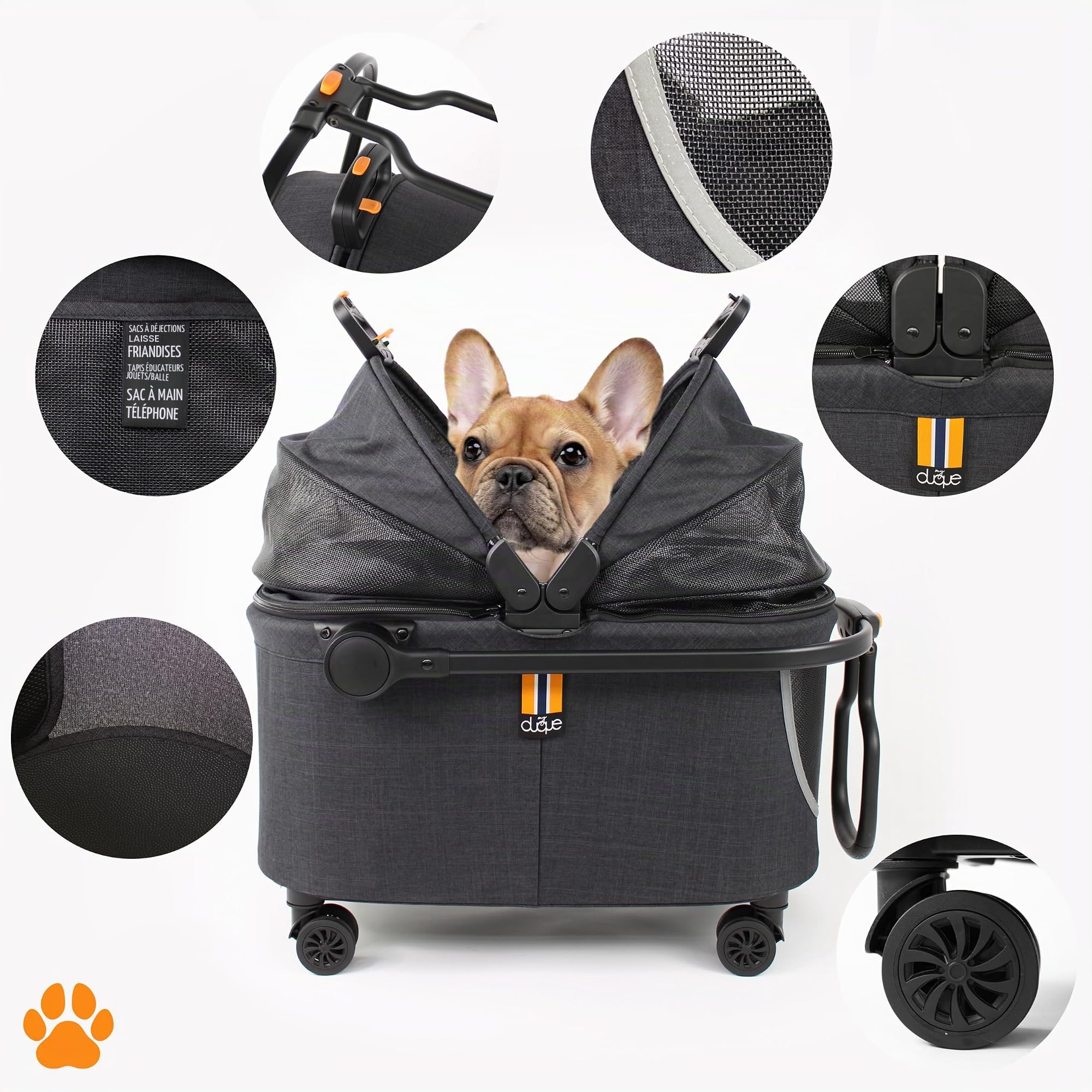 Coco II – Caisse de Transport Chiens et Animaux | 8 kg | Panier Chien, Sac de Transport pour Chat et Sac à Dos Chat | Cage pour Chien en Polyester - Design Moderne