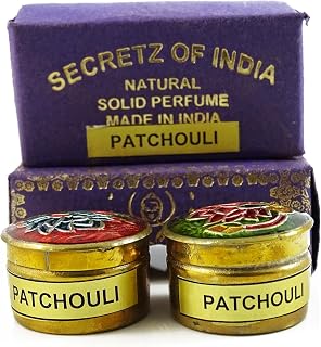 Natural Patchouli Fragrance Solid Perfume Body Musk Natural Mini Brass Jar 4g