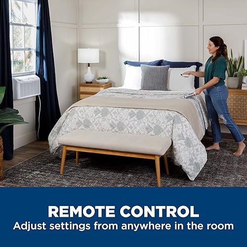 Miniatura 7 de GE Aire acondicionado de ventana ultra silencioso de 6,200 BTU para habitaciones pequeñas y dormitorios, control mediante control remoto, unidad de