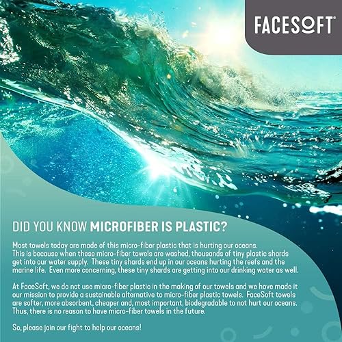 Miniatura 7 de FACESOFT Obtén 2 por el precio de 1 toalla de baño de desintoxicación de carbón infundida con carbón Power-Detox