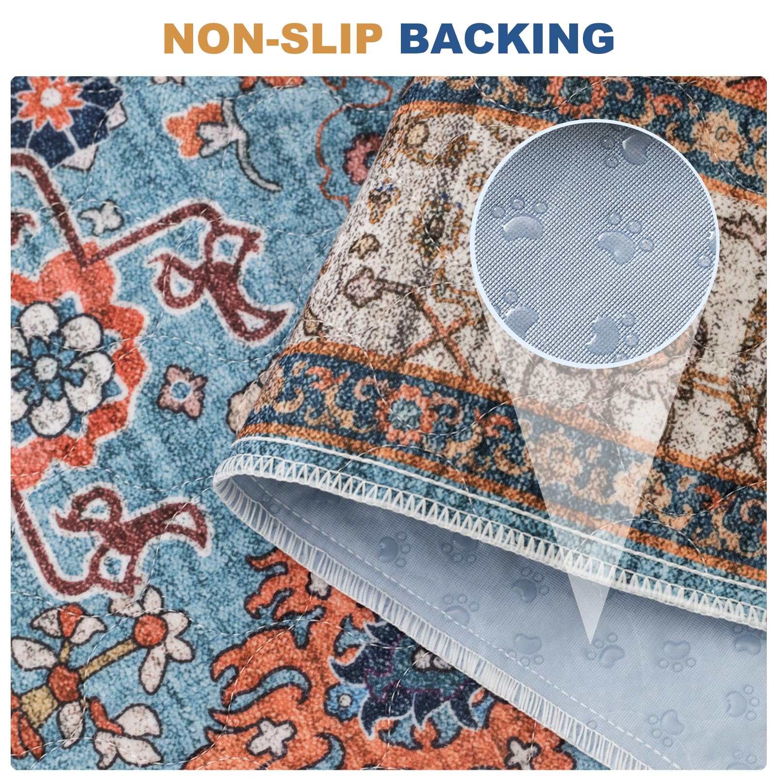 2 Pezzi Tappetini Assorbenti per Cani, Tappeti Lavabili Riutilizzabili per Cani, Traverse Cani, Traversine Addestramento del Cane, Gatti, Conigli, Antiscivolo (Pattern 1, 61x91.5cm)