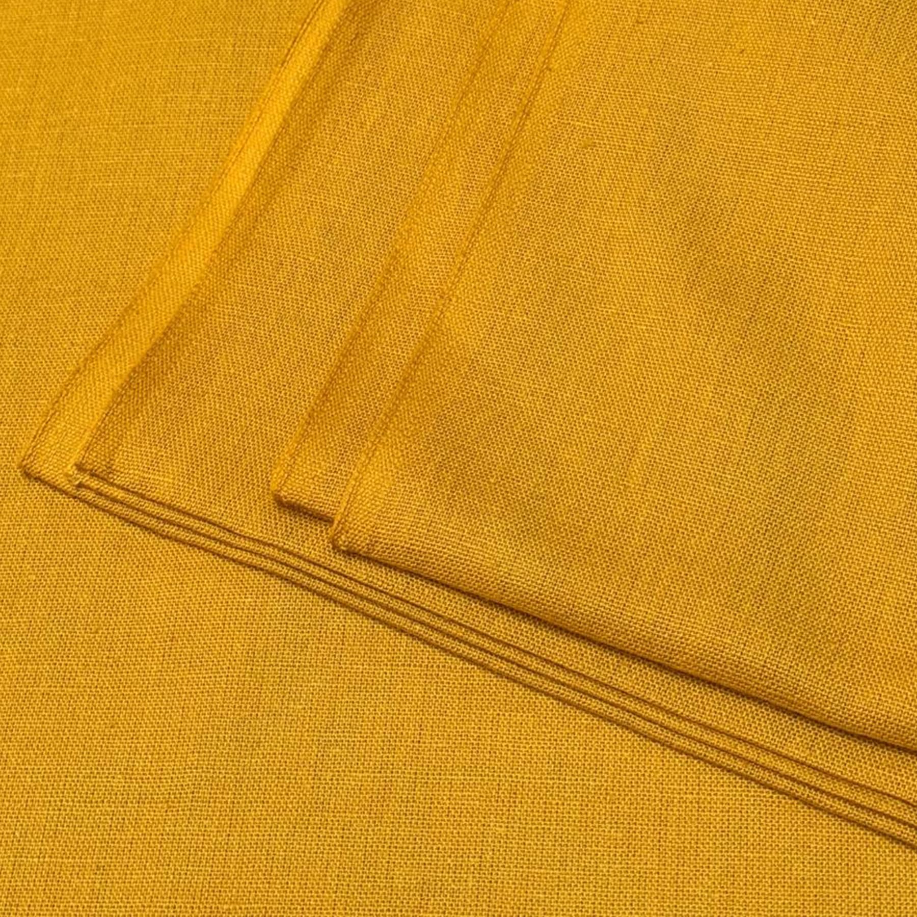 Premium Cotton Flex Fabric for Sewing & Dressmaking | Soft, Breathable, Durable Material | Ideal for Kurtis, Shirts, Dresses, Home Décor & Crafts (Yellow, 1 Meter)-image-5