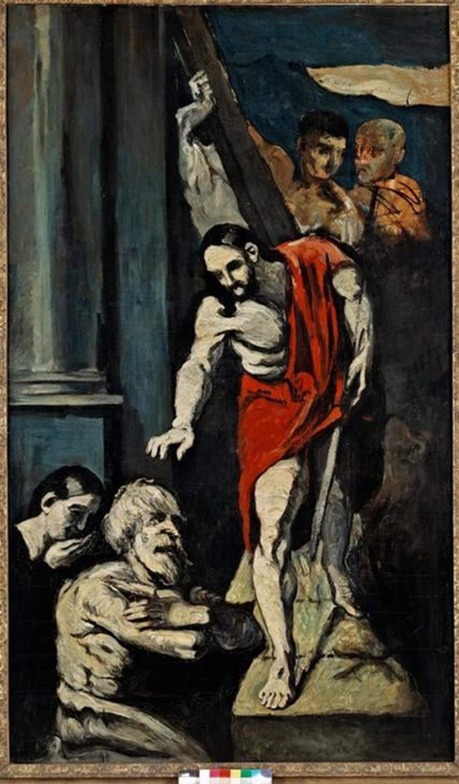 ARTXLXXBN Famous Painting Canvas Artwork Graffiti Print Christ in Limbo by Paul Cézanne Portrait Canvas Image for Home Decor 60x90cm