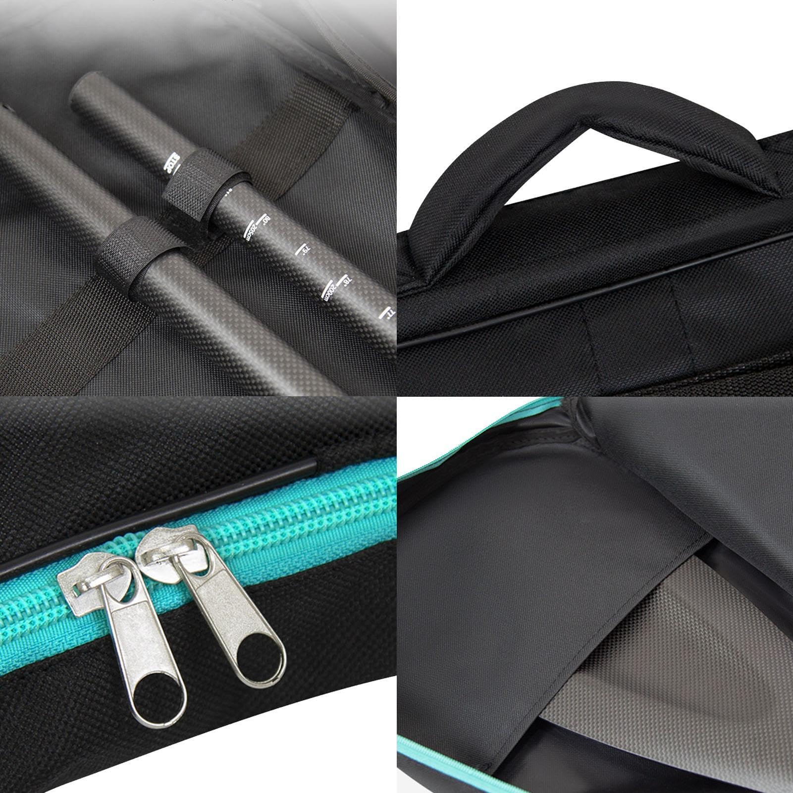 Kajak-Paddeltasche, langlebige Kajak-Paddeltaschen, verstellbarer Schultergurt und Tragegriff, mehrfache Karbonfaser-Paddelhülle für 1-2 Paddel.