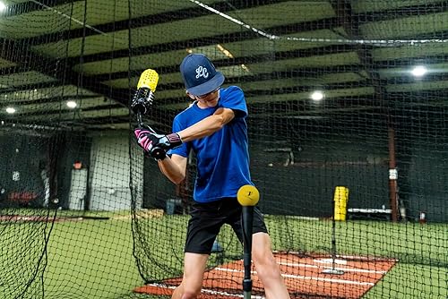 Miniatura 5 de Entrenador de swing de béisbol y sóftbol y 12 bolas de espuma duraderas, resistencia al aire, herramienta de entrenamiento de béisbol y softbol,