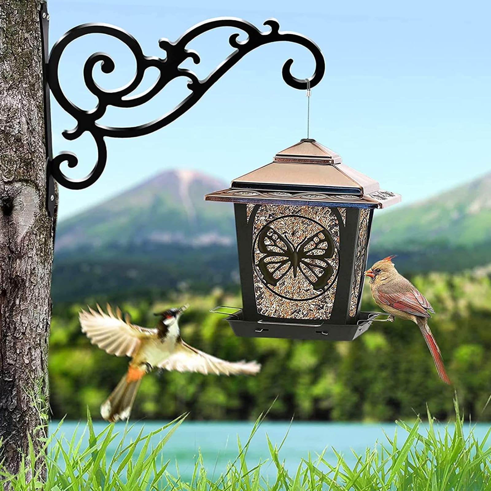 Ganci Staffa per Piante, Sospeso Staffe per Fiori Gancio, Appendere alla Parete Pianta Giardino Appendiabiti Cesto Pensile 2 Pezzi 26cm | Leroy Merlin