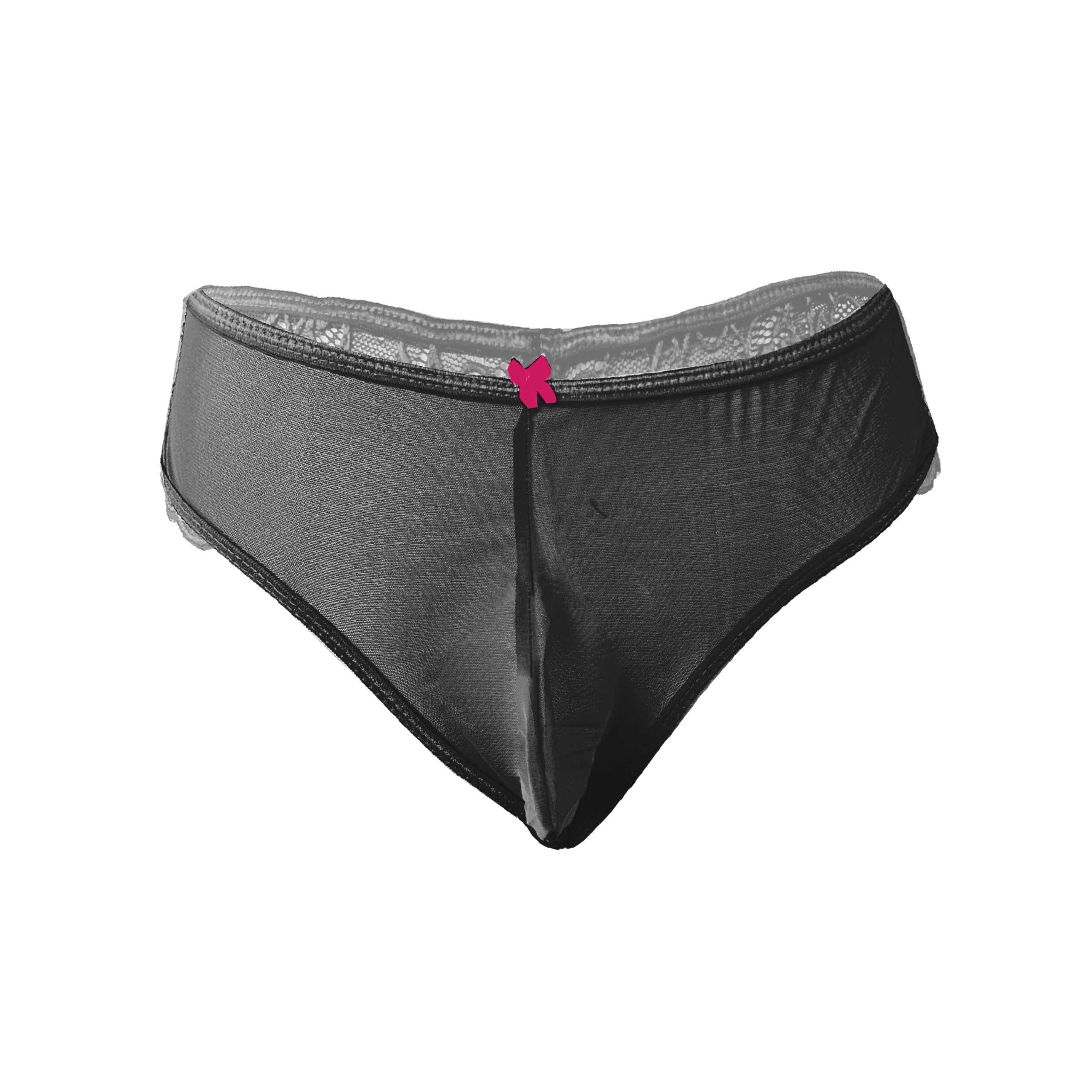 myza Men's Nylon Lace Half Coverage Thong Underwear (Small(30-32), Black 3)-picture-19