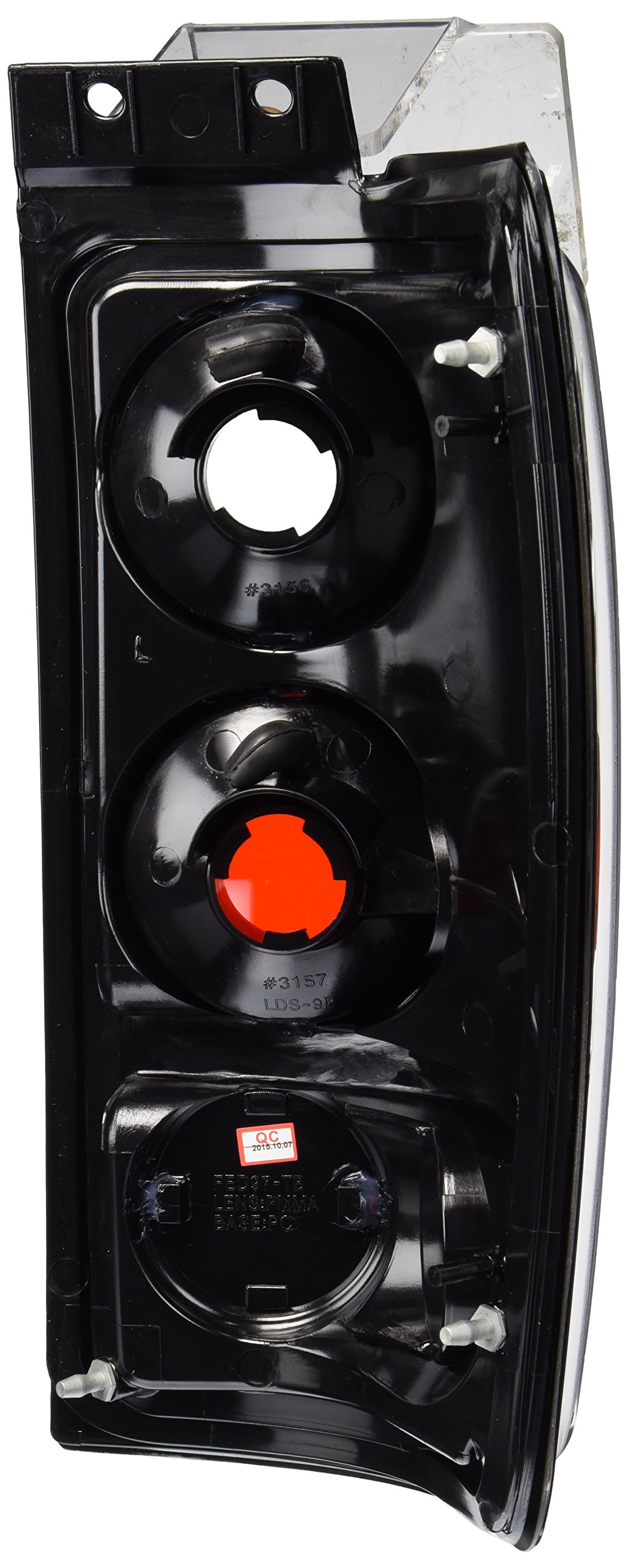 Spec-D Tuning Chrome Housing Clear Lens Tail Lights Compatible with 1997-2002 Ford Expedition, Left + Right Pair Assembly